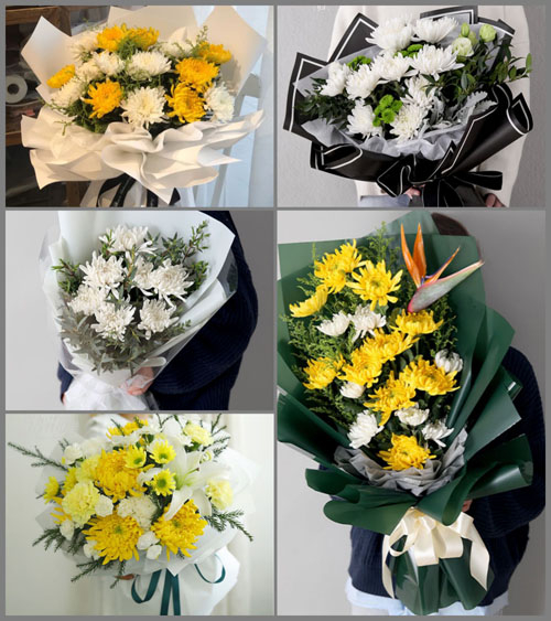 贵州遵义播州区南白镇莲花村白事花束代送